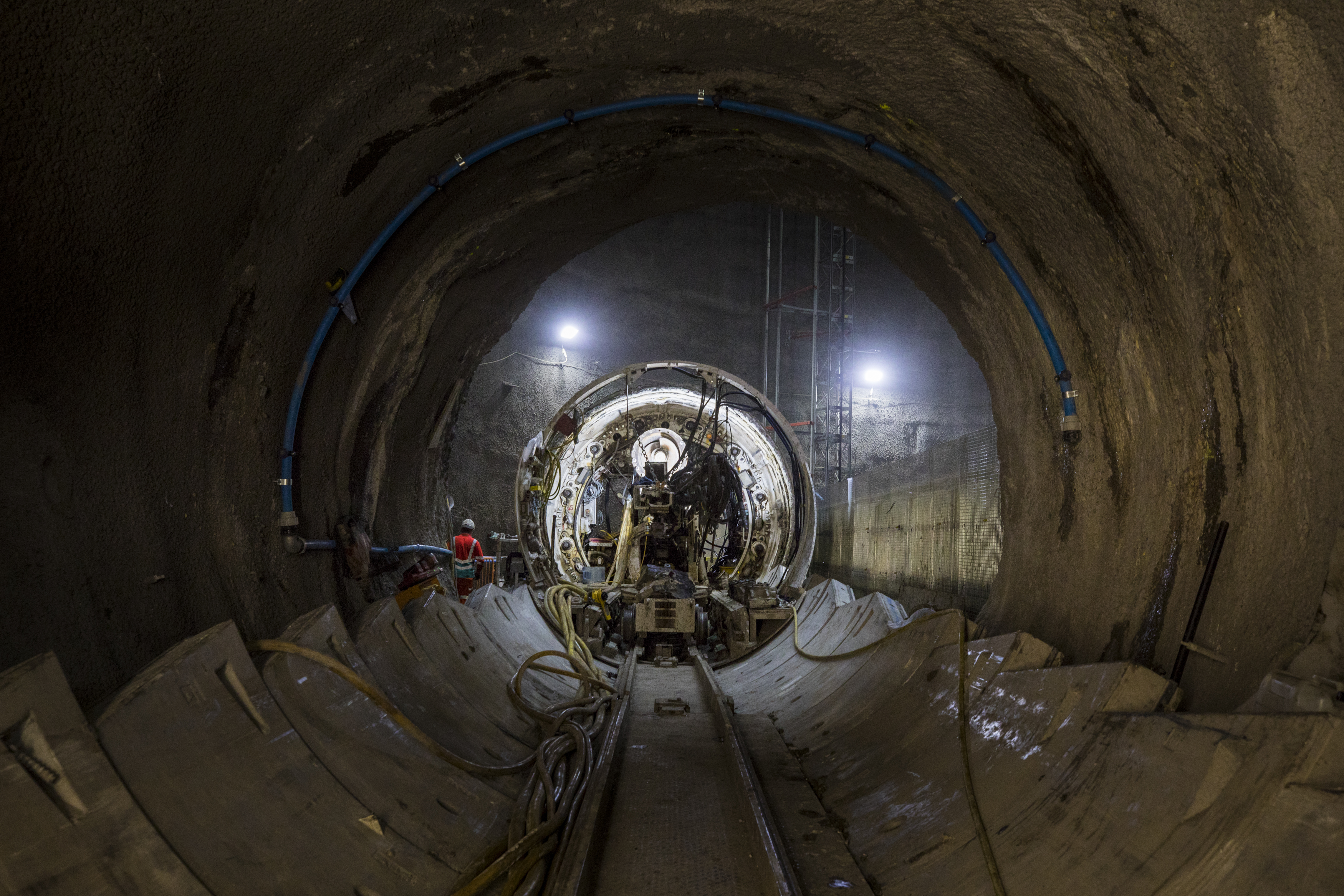 inside london super sewer thames tideway carnwath road